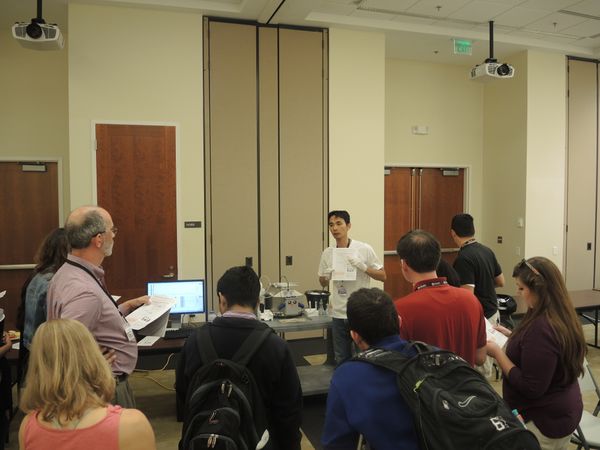 Technique Session on mt-membrane potential measurements by TPP+ at MiPschool Greenville, run by Lin-Chien Te (Peter) - Day 1